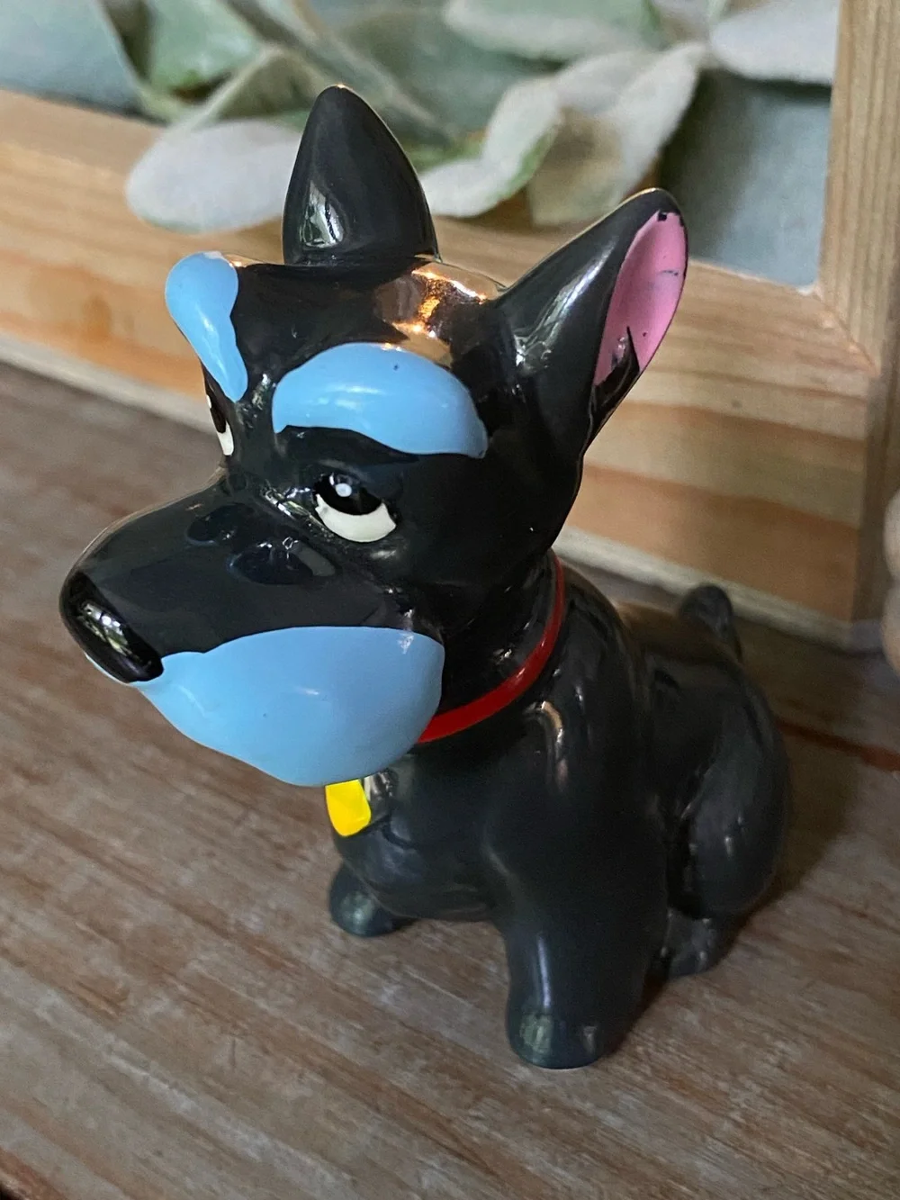 RARE Vtg Disney Japan Lady And The Tramp Jock Ceramic Porcelain Figurine 3.5